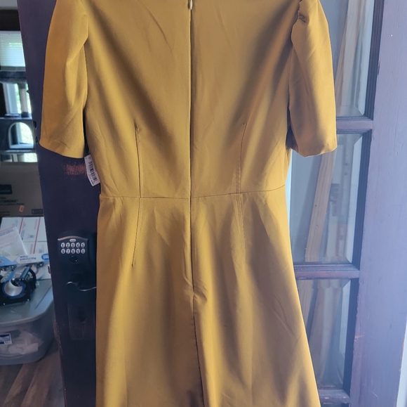 Lark & Ro size 12 Mustard Color Dress B23 - Picture 9 of 10